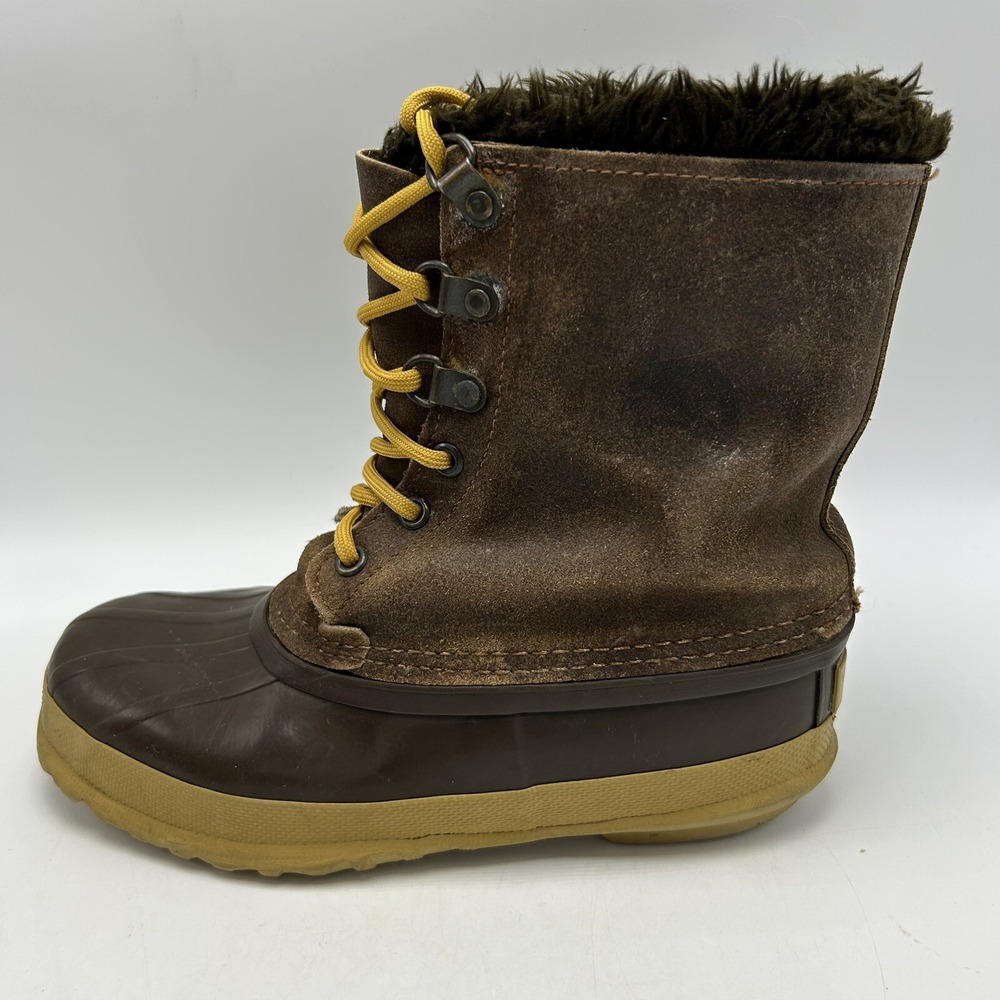 Eddie Bauer Boots Mens 5 Leather Duck Sorel Liner M 5 Snow Winter Waterproof